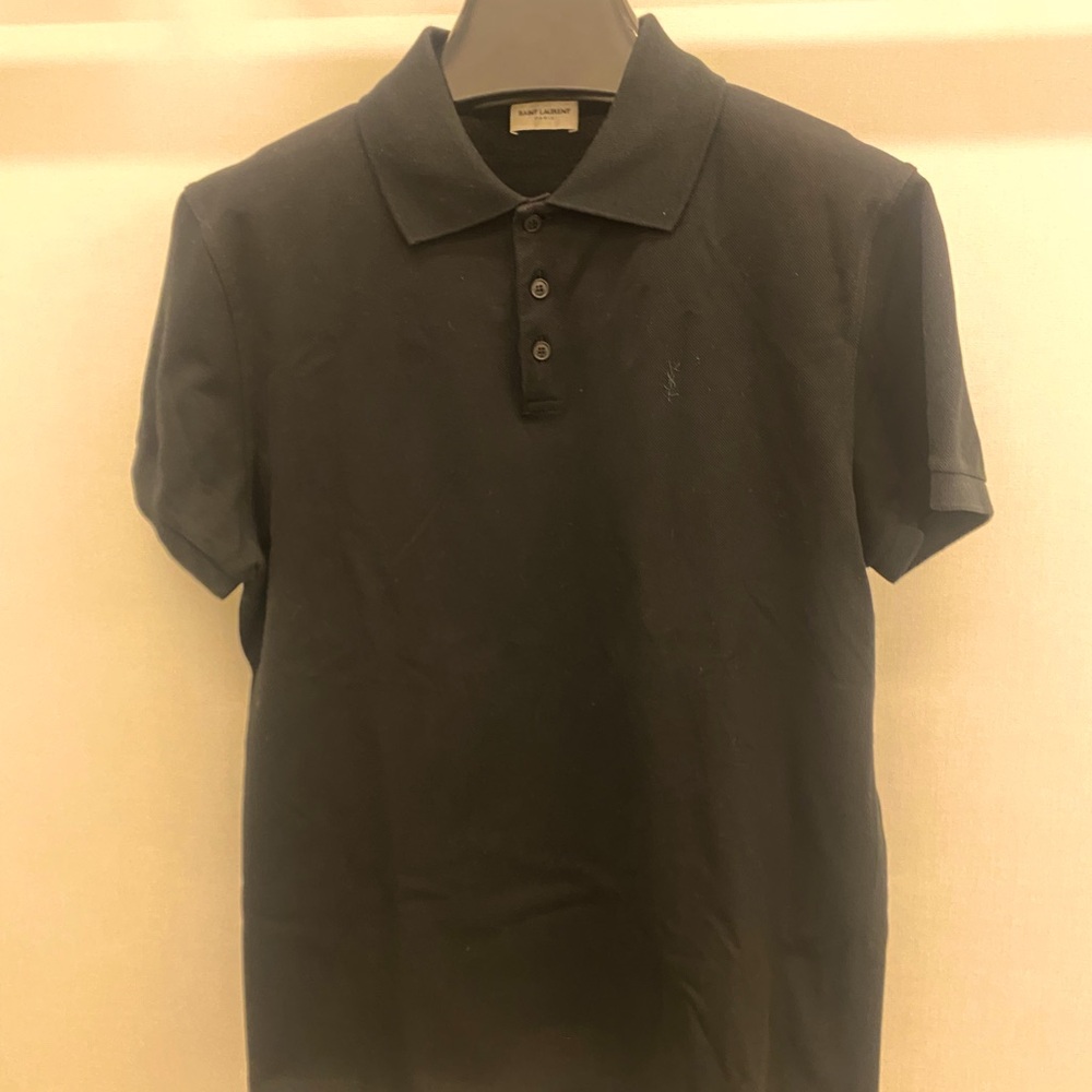 Saint Laurent Cotton-Piqué Polo Shirt